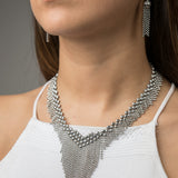 SG Liquid Metal N16-AS Antique Silver Necklace by Sergio Gutierrez