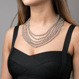SG Liquid Metal N20-AS Antique Silver Necklace by Sergio Gutierrez