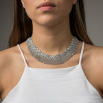 SG Liquid Metal N8-AS Antique Silver Necklace by Sergio Gutierrez