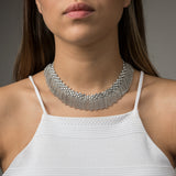 SG Liquid Metal N8-AS Antique Silver Necklace by Sergio Gutierrez