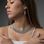 SG Liquid Metal N8-AS Antique Silver Necklace by Sergio Gutierrez