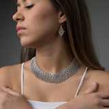 SG Liquid Metal N8-AS Antique Silver Necklace by Sergio Gutierrez