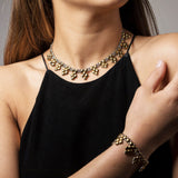 SG Liquid Metal Necklace J - SS / Gold Titanium (Stainless Steel Necklace) by Sergio Gutierrez
