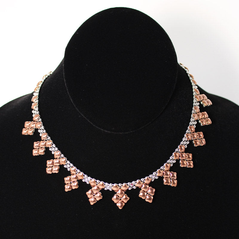 SG Liquid Metal Necklace J - SS / Rose Titanium (Stainless Steel Necklace) by Sergio Gutierrez