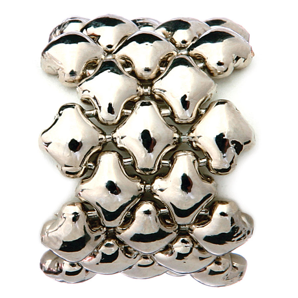 SG Liquid Metal RING1-N Chrome Finish Ring by Sergio Gutierrez