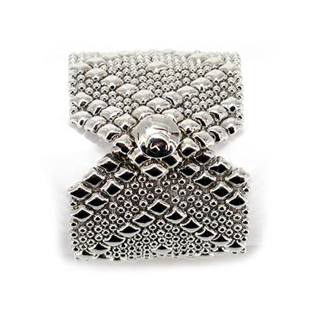 SG Liquid Metal RSB10-N Chrome Finish Bracelet with Swarovsky Crystals by Sergio Gutierrez