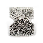 SG Liquid Metal RSB10-N Chrome Finish Bracelet with Swarovsky Crystals by Sergio Gutierrez
