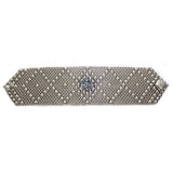 SG Liquid Metal RSB10-N Chrome Finish Bracelet with Swarovsky Crystals by Sergio Gutierrez