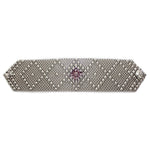 SG Liquid Metal RSB10-N Chrome Finish Bracelet with Swarovsky Crystals by Sergio Gutierrez