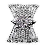 SG Liquid Metal RSB77-N Chrome Finish Bracelet with Swarovsky Crystals by Sergio Gutierrez