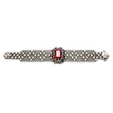SG Liquid Metal RTB12-AS Antique Silver Bracelet with Swarovsky Crystals by Sergio Gutierrez