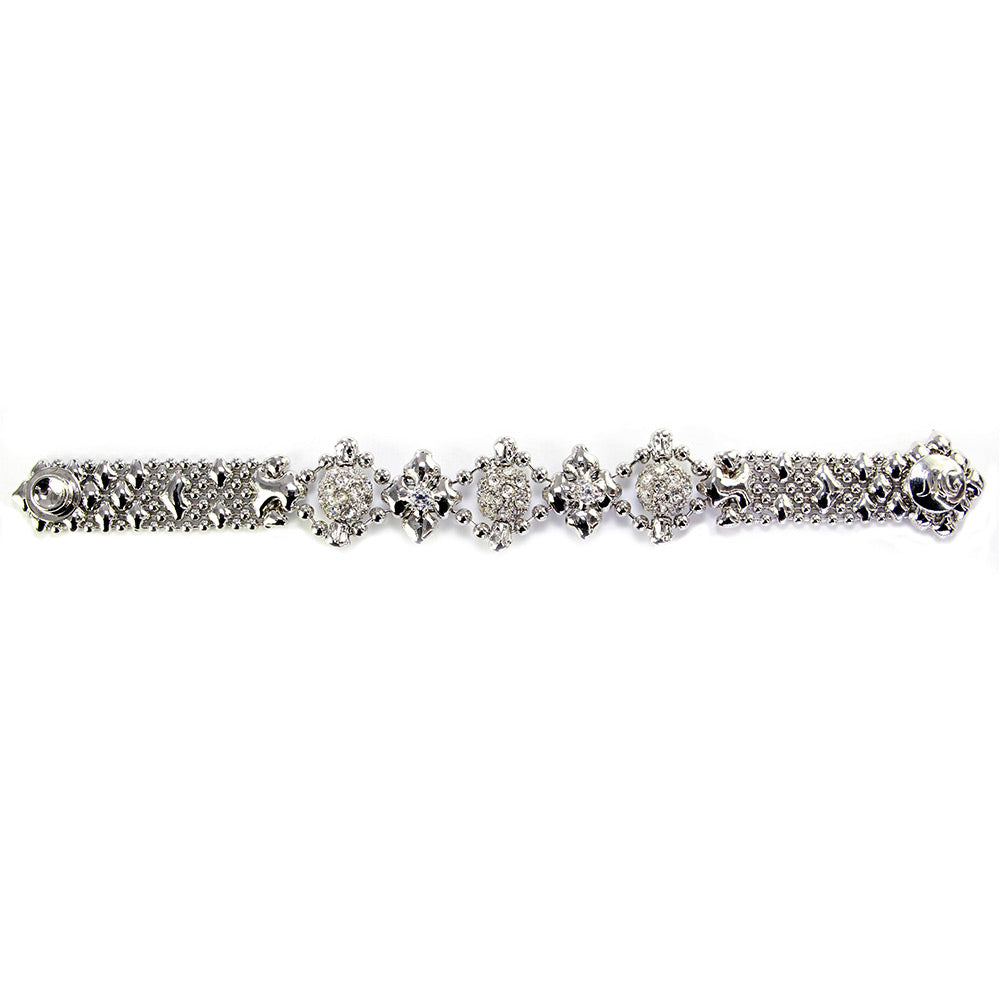 SG Liquid Metal RTB24-ZIR-AS Antique Silver Bracelet by Sergio Gutierrez