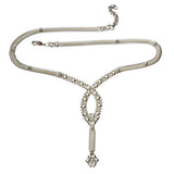 SG Liquid Metal SNNEC3-N Chrome Finish Necklace by Sergio Gutierrez