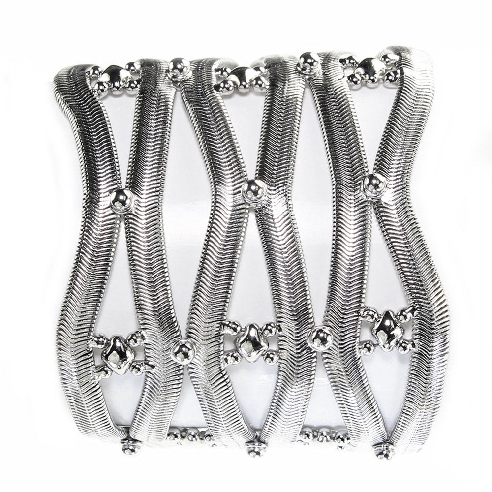 SG Liquid Metal SNB4-N Chrome Finish Bracelet by Sergio Gutierrez