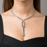 SG Liquid Metal SNNEC3-N Chrome Finish Necklace by Sergio Gutierrez