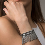 SG Liquid Metal TB37-N Chrome Finish Bracelet by Sergio Gutierrez