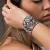 SG Liquid Metal TB40 - AS Antique Silver Bracelet by Sergio Gutierrez