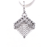 SG Liquid Metal Earring - Chainmail CME4-AS Antique Silver by Sergio Gutierrez