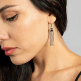 SG Liquid Metal E30-N Chrome Finish Earrings by Sergio Gutierrez