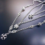 SG Liquid Metal LEN 3950 – AS (antique silver finish) Necklace by Sergio Gutierrez