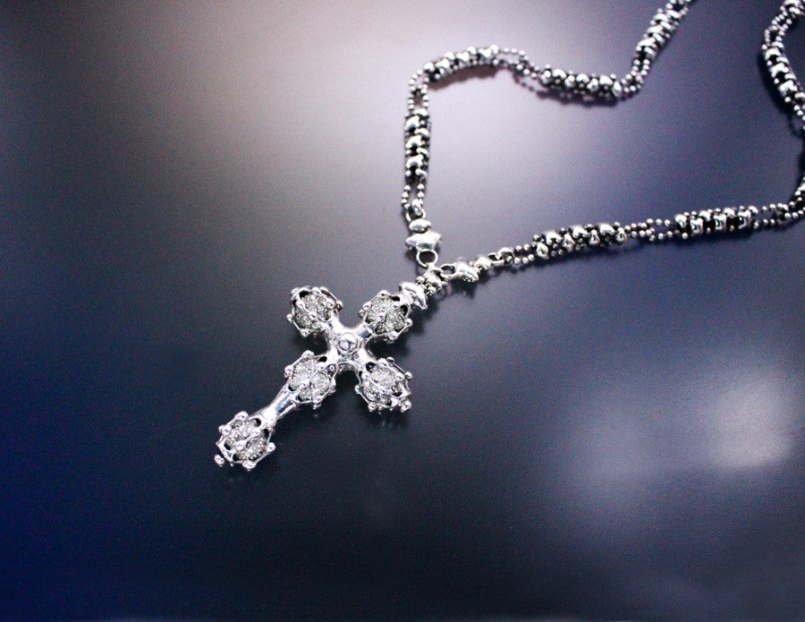 SG Liquid Metal LEN 3755 – AS (antique silver finish) Necklace by Sergio Gutierrez