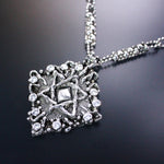 SG Liquid Metal by Sergio Gutierrez LEN 3411 – Antique silver finish “Star of David “necklace