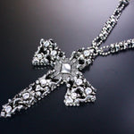 SG Liquid Metal LEN 3710 – Antique silver finish Cross necklace by Sergio Gutierrez