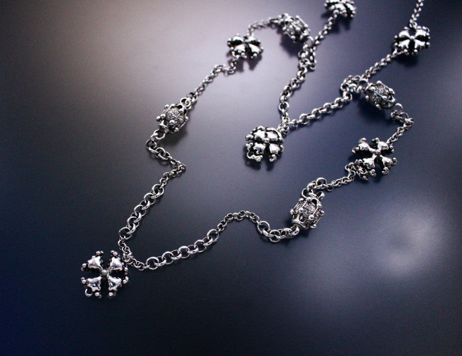 SG Liquid Metal LEN 3954 – AS (antique silver finish) Necklace / Chain by Sergio Gutierrez