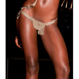 SG Liquid Metal G-STRING-N (Chrome Finish) Bikini Bottom by Sergio Gutierrez
