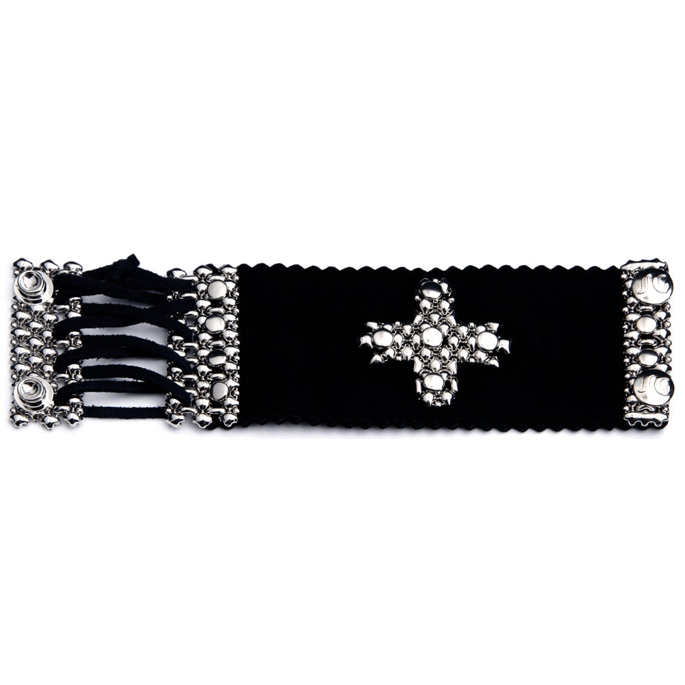 SG Liquid Metal BT17 (Chrome Finish & Leather) Bracelet by Sergio Gutierrez