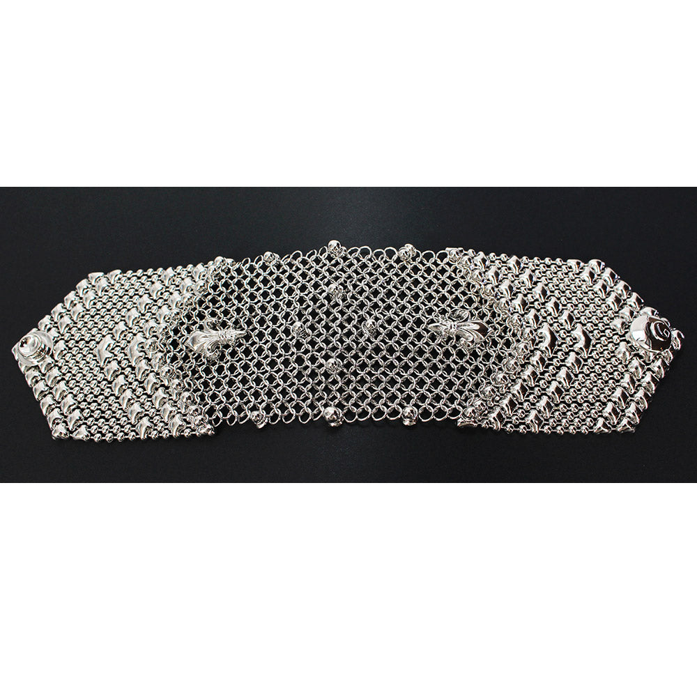 SG Liquid Metal CMB4-N Chrome Finish Bracelet by Sergio Gutierrez