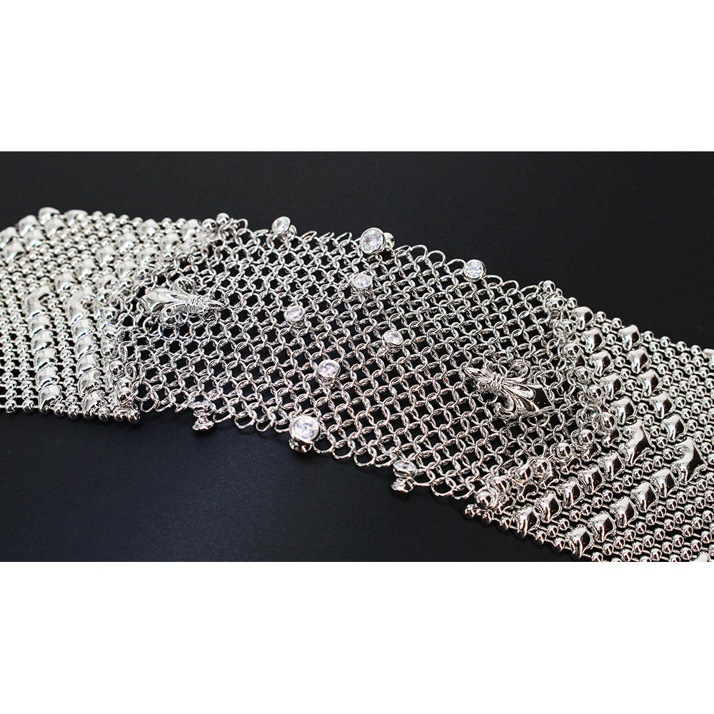 SG Liquid Metal CMB4Z-N Chrome Finish Bracelet by Sergio Gutierrez