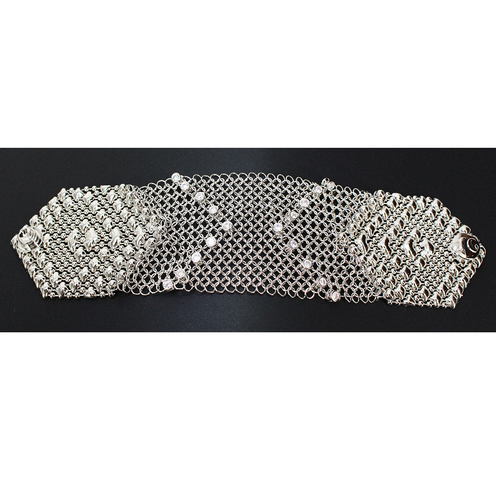 SG Liquid Metal CMB5Z-N Chrome Finish Bracelet by Sergio Gutierrez