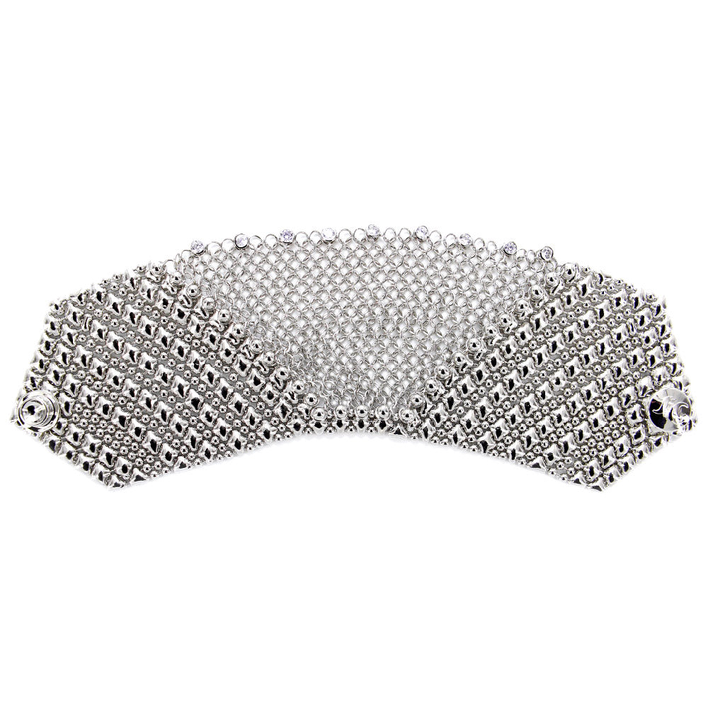 Metallic Silver Faux Leather Sublimation Snap Bracelet – ApareciumDesignCo.