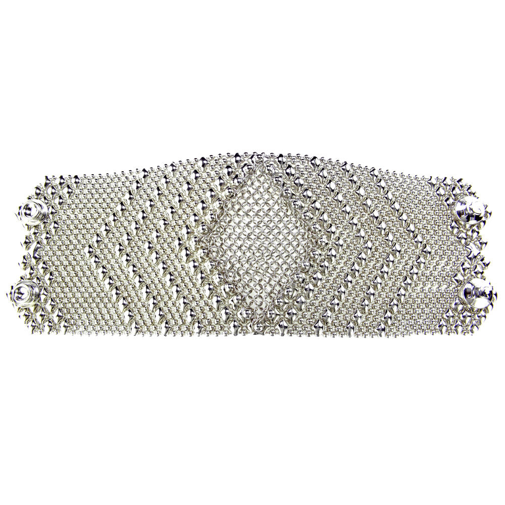 SG Liquid Metal CMB7-N (Chrome Finish) Bracelet by Sergio Gutierrez