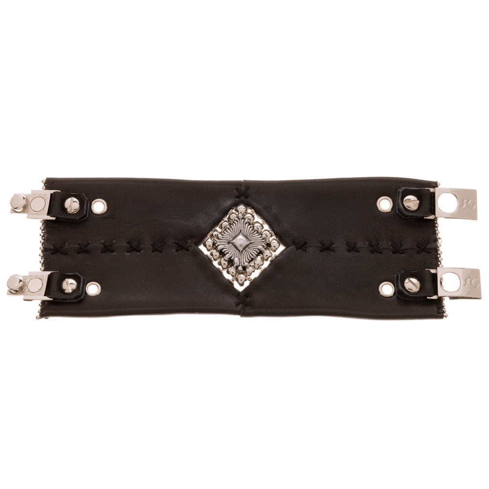 Metallic Silver Faux Leather Sublimation Snap Bracelet – ApareciumDesignCo.
