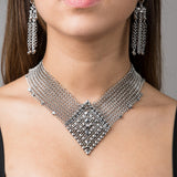 SG Liquid Metal CMNECK2Z-N (Chrome Finish) Necklace by Sergio Gutierrez