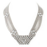 SG Liquid Metal N5-N Chrome Finish Necklace by Sergio Gutierrez