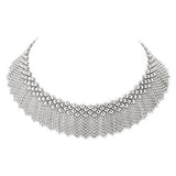 SG Liquid Metal N8-N Chrome Finish Necklace by Sergio Gutierrez