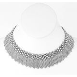 SG Liquid Metal N8-N Chrome Finish Necklace by Sergio Gutierrez