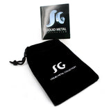 SG Liquid Metal E38-N Chrome Finish Earrings by Sergio Gutierrez
