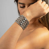 SG Liquid Metal TB43 AS– Antique Silver Finish – Bracelet by Sergio Gutierrez